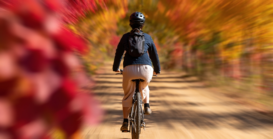 Radfahrerin