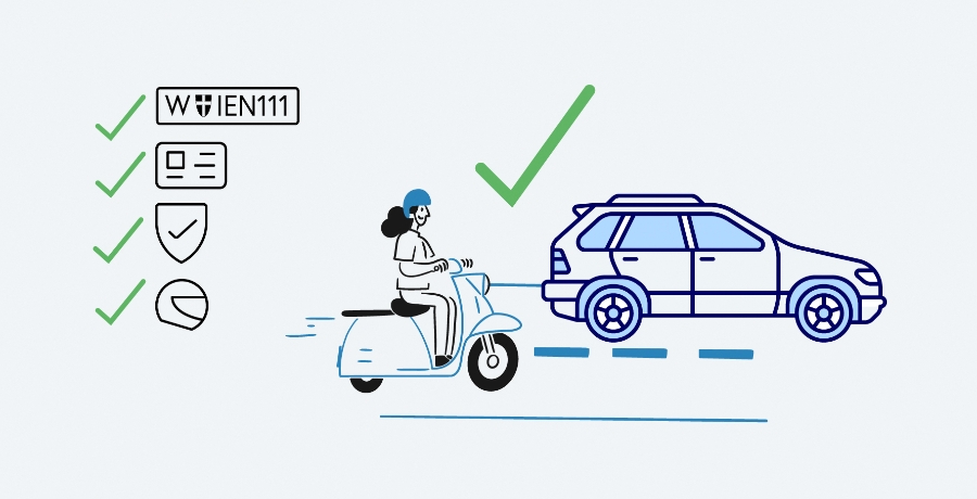 eine Fahrerin auf einem E-Moped: Verbotenes und Erlaubtes ab 1. Oktober 2026