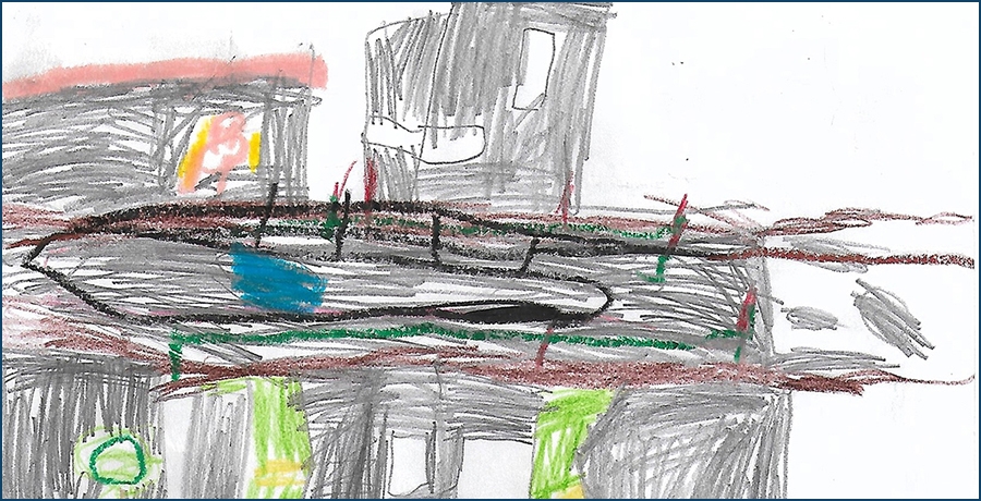 Zeichnung von Luca 6 Jahre