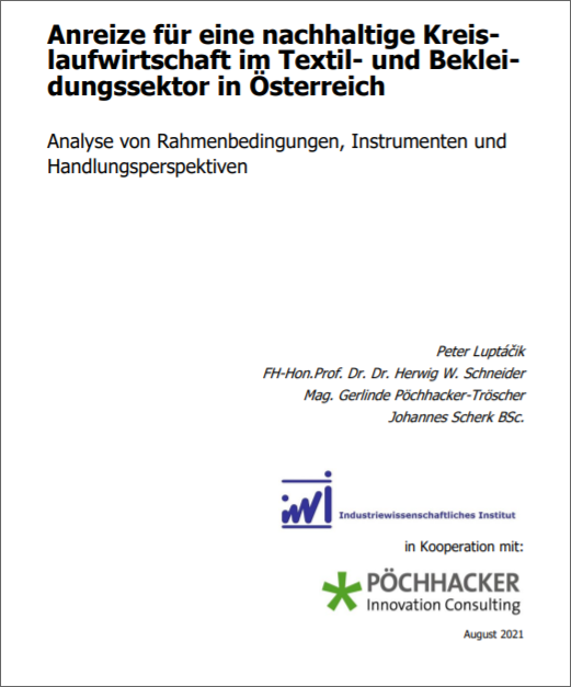 Studie: Anreize für eine nachhaltige Kreislaufwirtschaft im Textil- und Bekleidungssektor in Österreich