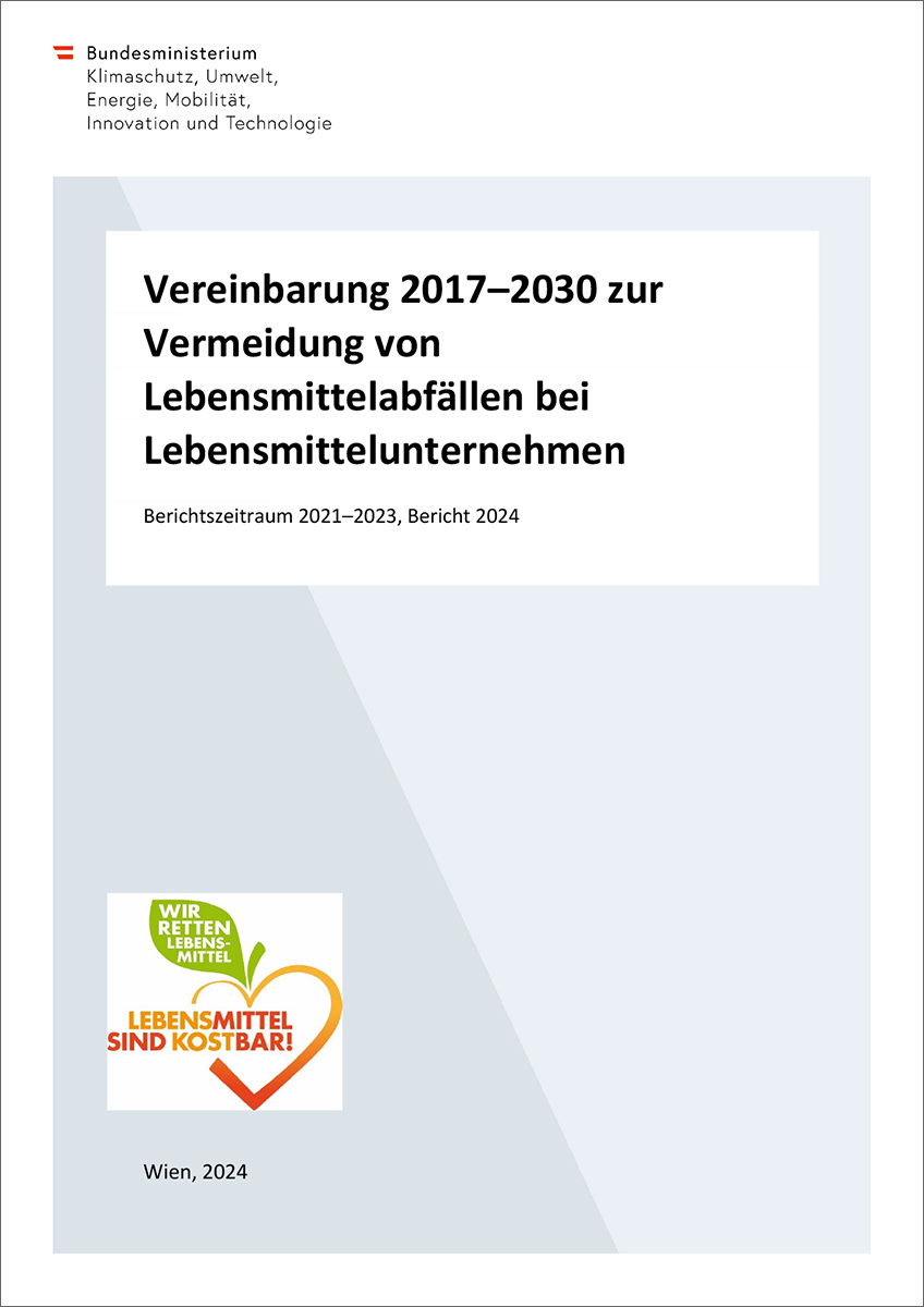 Vereinbarung 2017–2030 zur Vermeidung von Lebensmittelabfällen bei Lebensmittelunternehmen