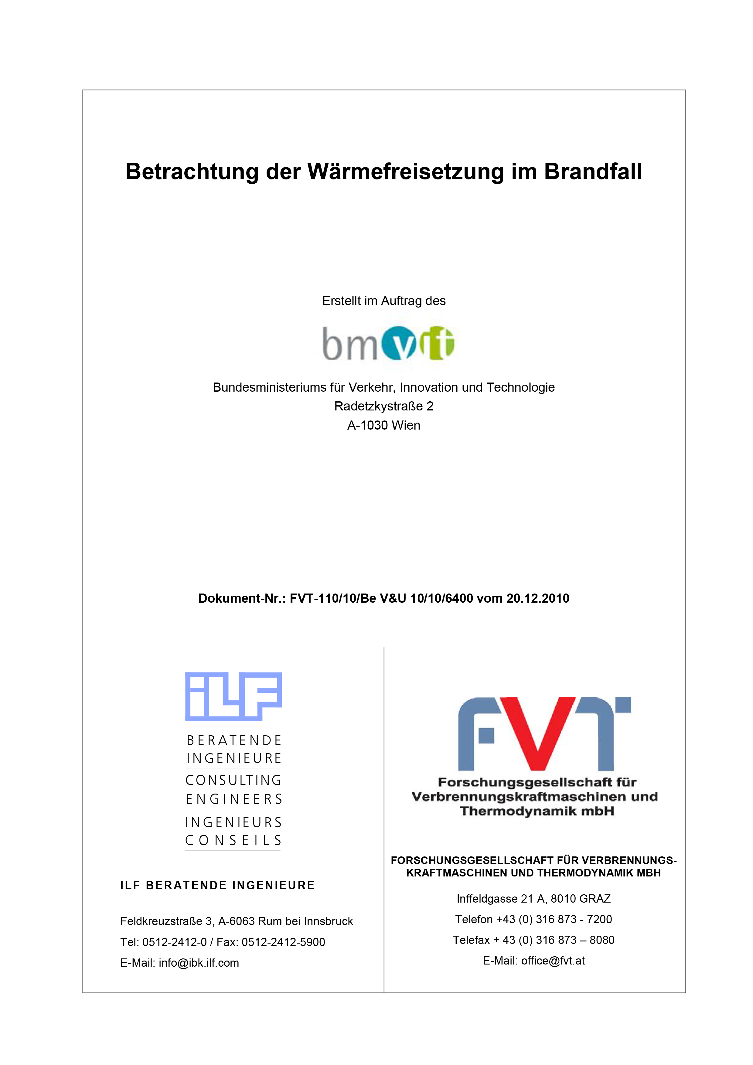 Titelblatt der Broschüre RVS Temperaturverlauf