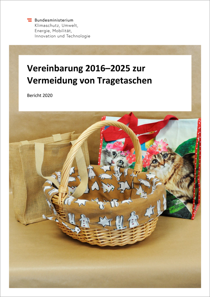 Cover: Vereinbarung 2016–2025 zur Vermeidung von Tragetaschen