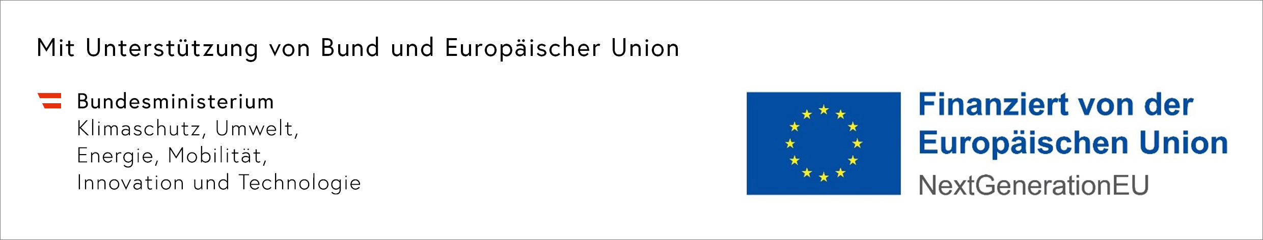 Mit Unterstützung von Bund und Europäischer Union (finanziert von NextGenerationEU)