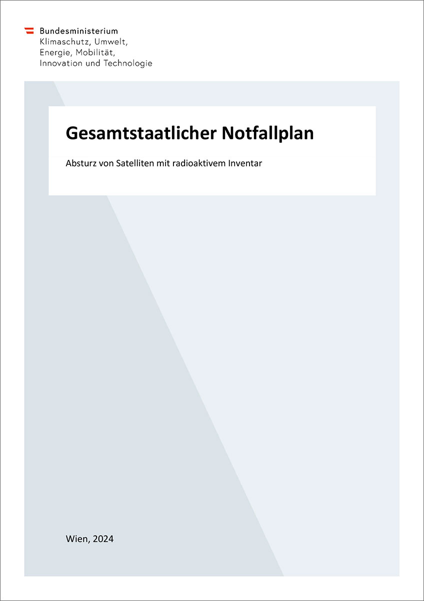 Gesamtstaatlicher Notfallplan Satellitenabsturz 2024 Titelbild