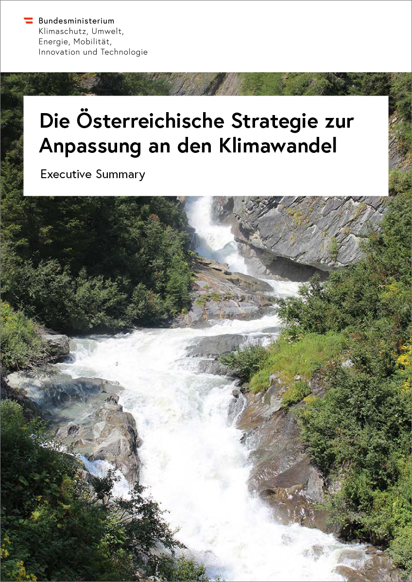 Titelbild "Die Österreichische Strategie zur Anpassung an den Klimawandel"