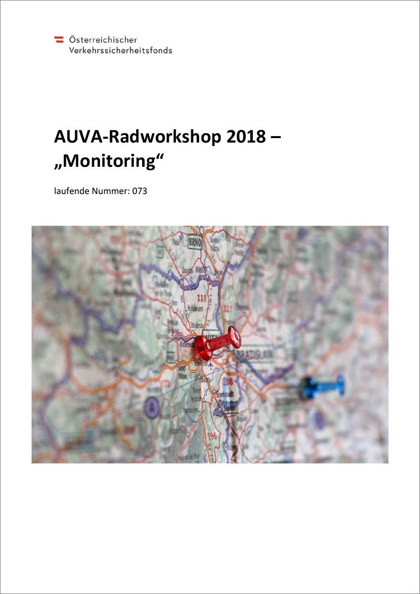 Titelblatt "AUVA-Radworkshop – Monitoring 2018"