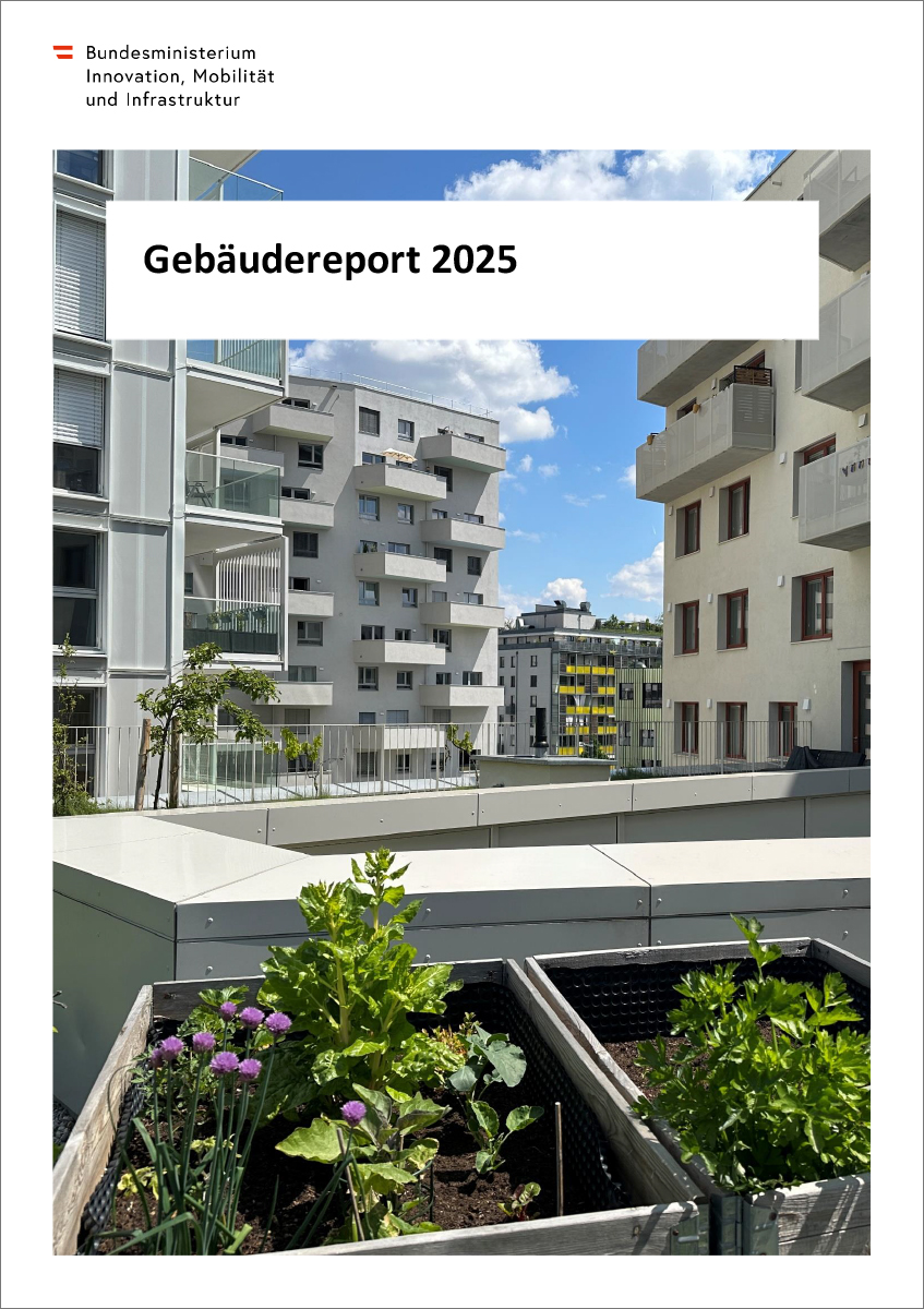 Titelblatt "Gebäudereport 2025"