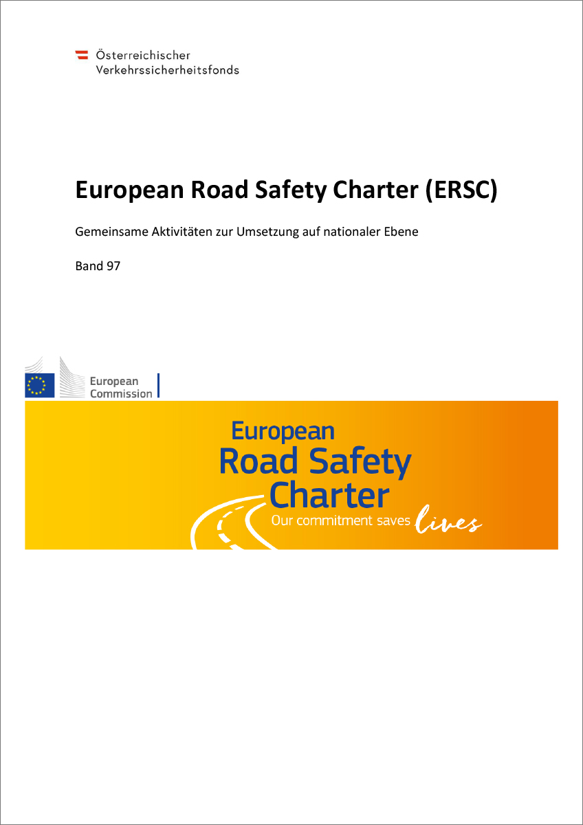 Titelblatt "European Road Safety Charter (ERSC)"