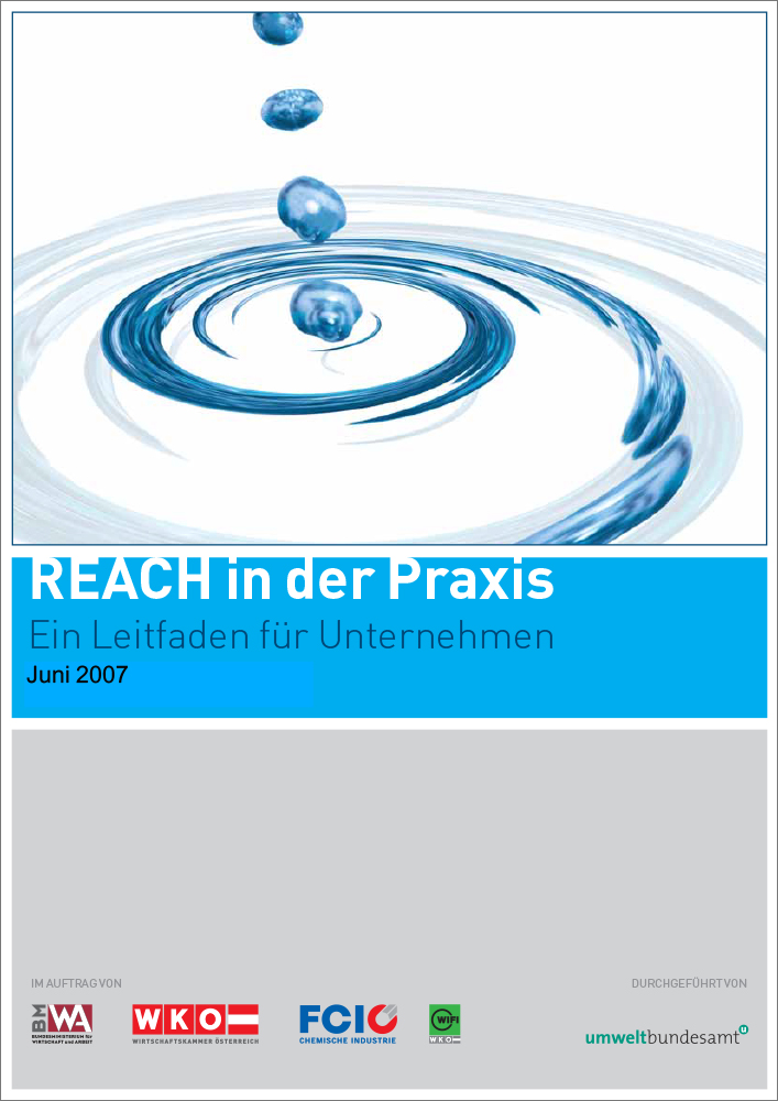 Titelblatt "REACH in der Praxis"