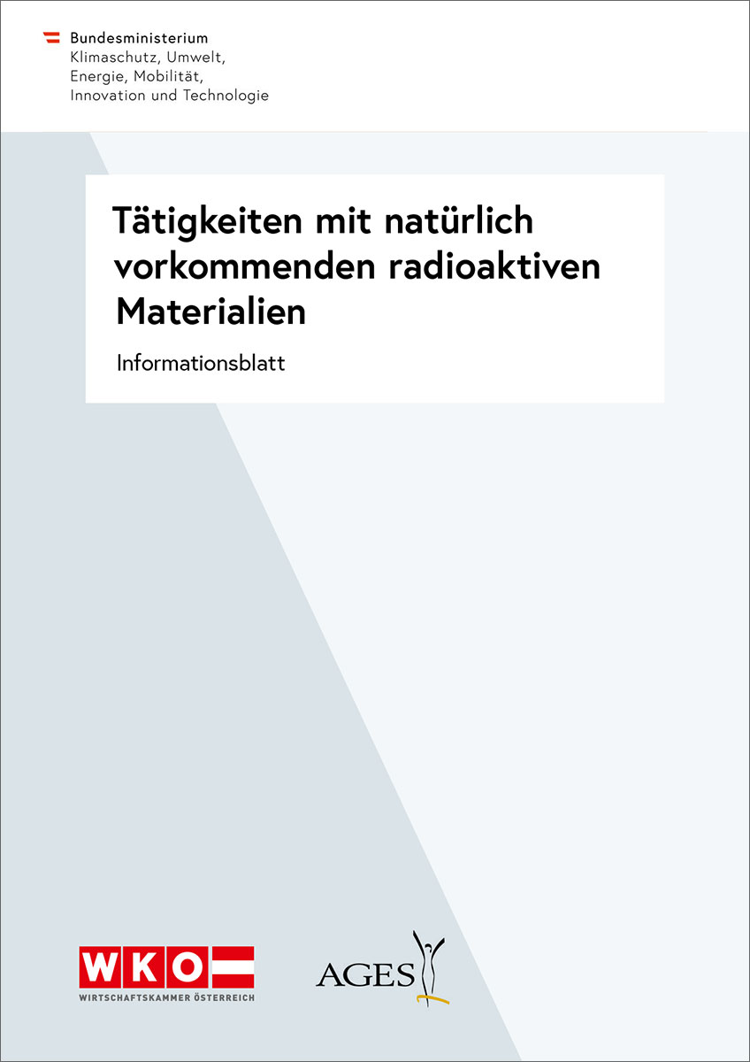 Tätigkeiten mit natürlich vorkommenden radioaktiven Materialien Titelbild
