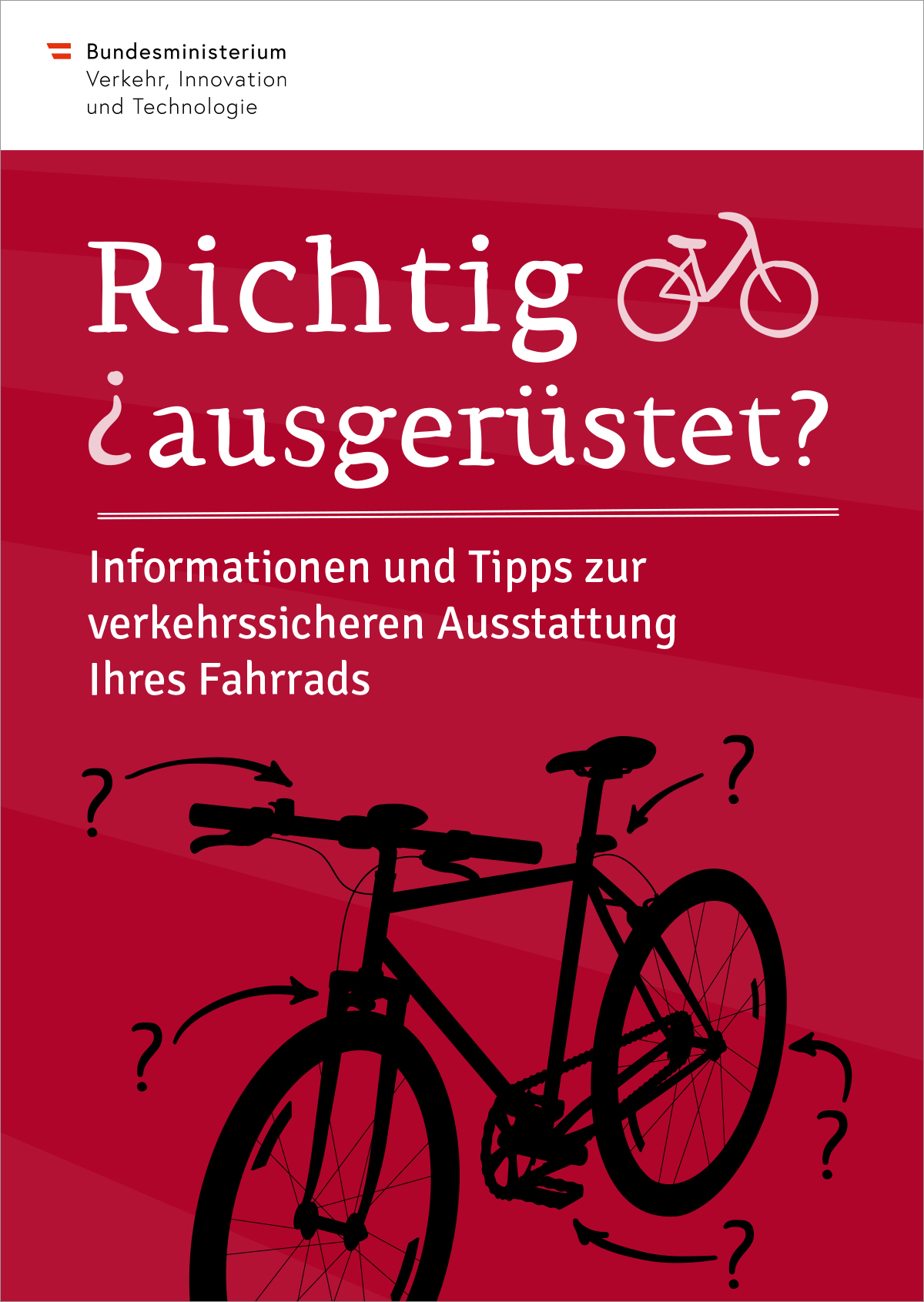 Titelbild der Broschüre "Richtig ausgerüstet?"