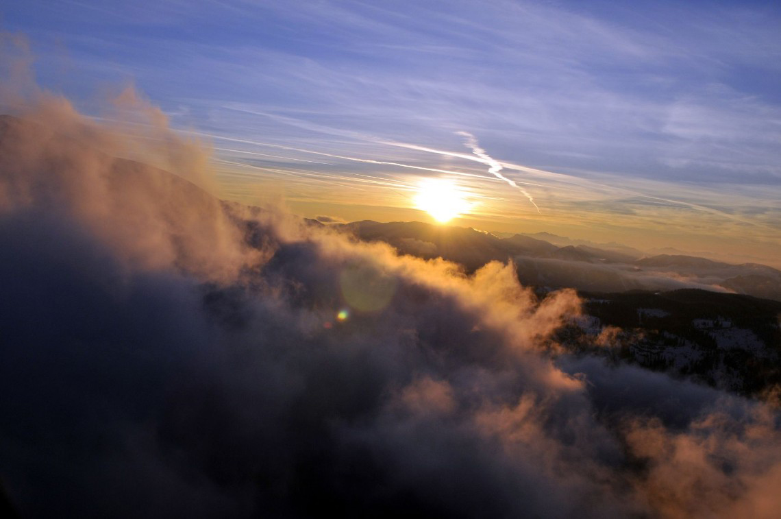 Sunset with clouds