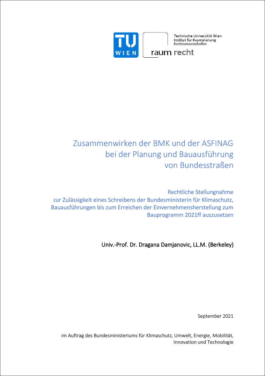 Studie der TU Wien zum ASFINAG-Bauprogramm