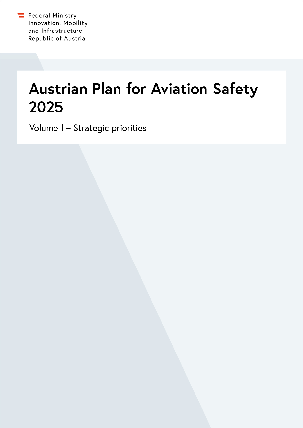 Titelbild des österreichischen Flugsicherheitsplans