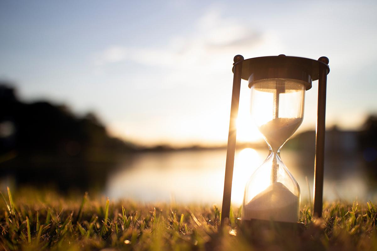 Sanduhr in der Natur