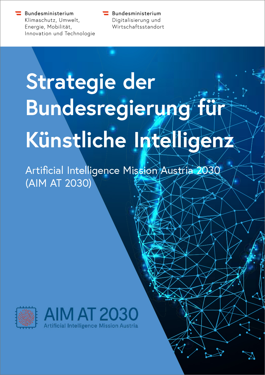 Titelblatt "Strategie der Bundesregierung für Künstliche Intelligenz"